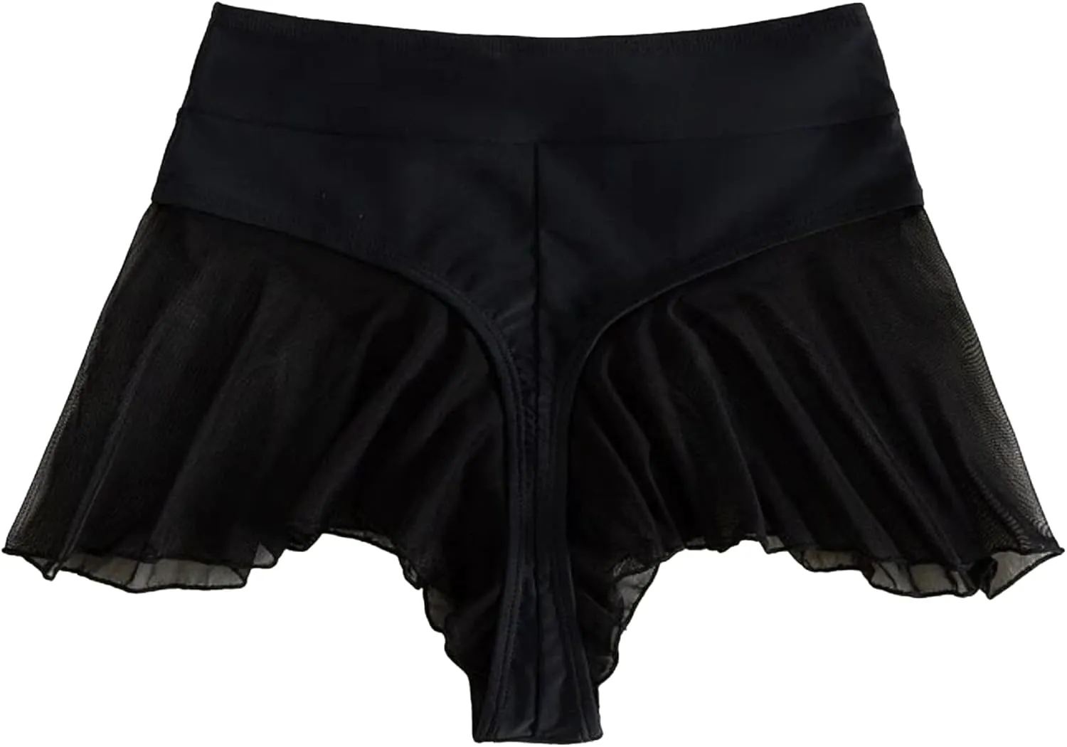 Women's High Waist Workout Gym Shorts Sexy Club Hot Pants Yoga Booty Shorts Dance Skirts