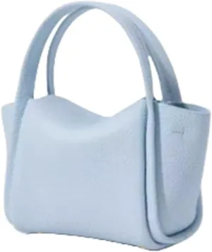 Womens Mini Cowhide Leather Bucket Bag Classic Shoulder Light Handbag Crossbody Fashion Wallet Slouchy High end Satchel