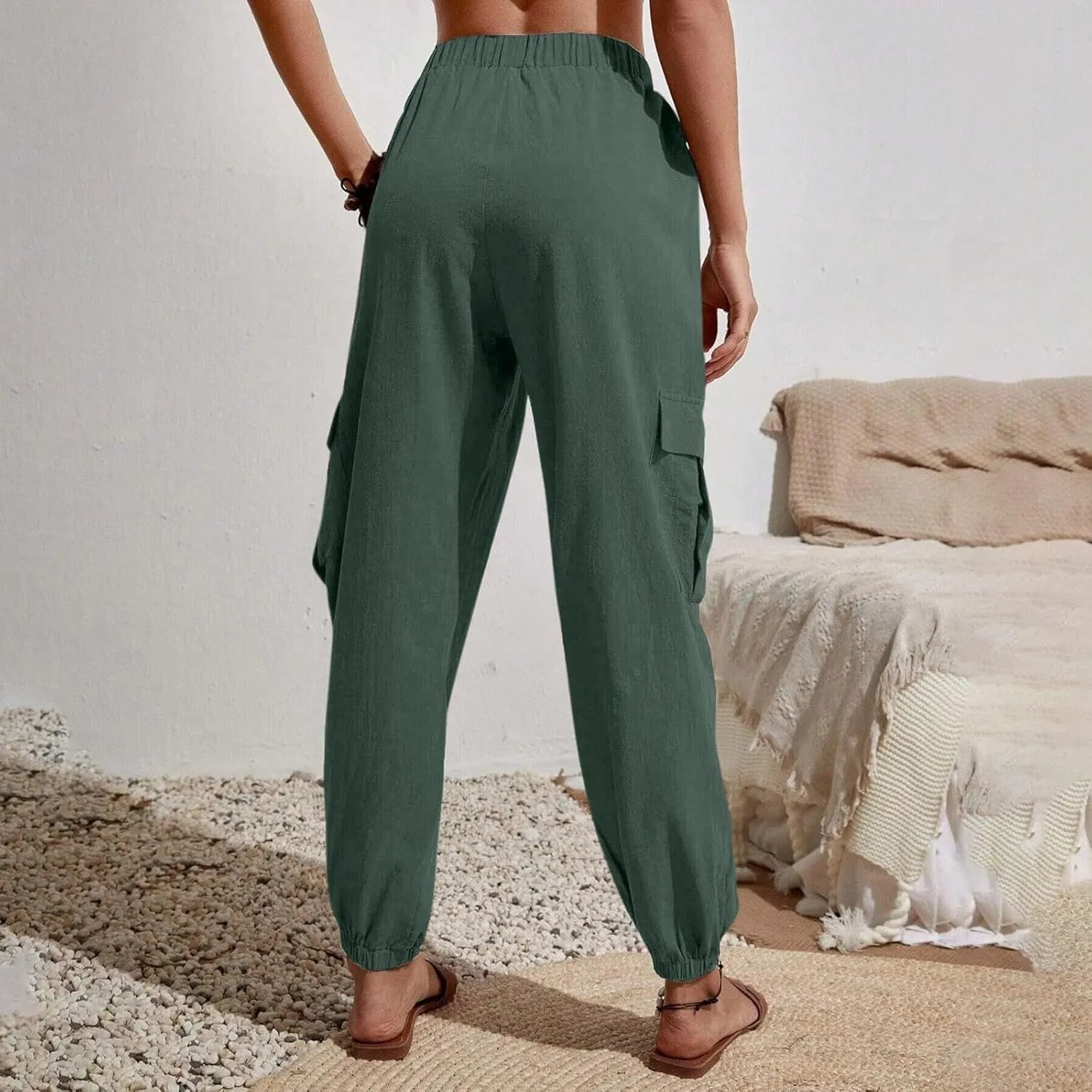 Womens Pants Jogger Pants Loose Fit Hiking Running Sweatpants Casual Baggy Workout Trousers with Pocket 2025