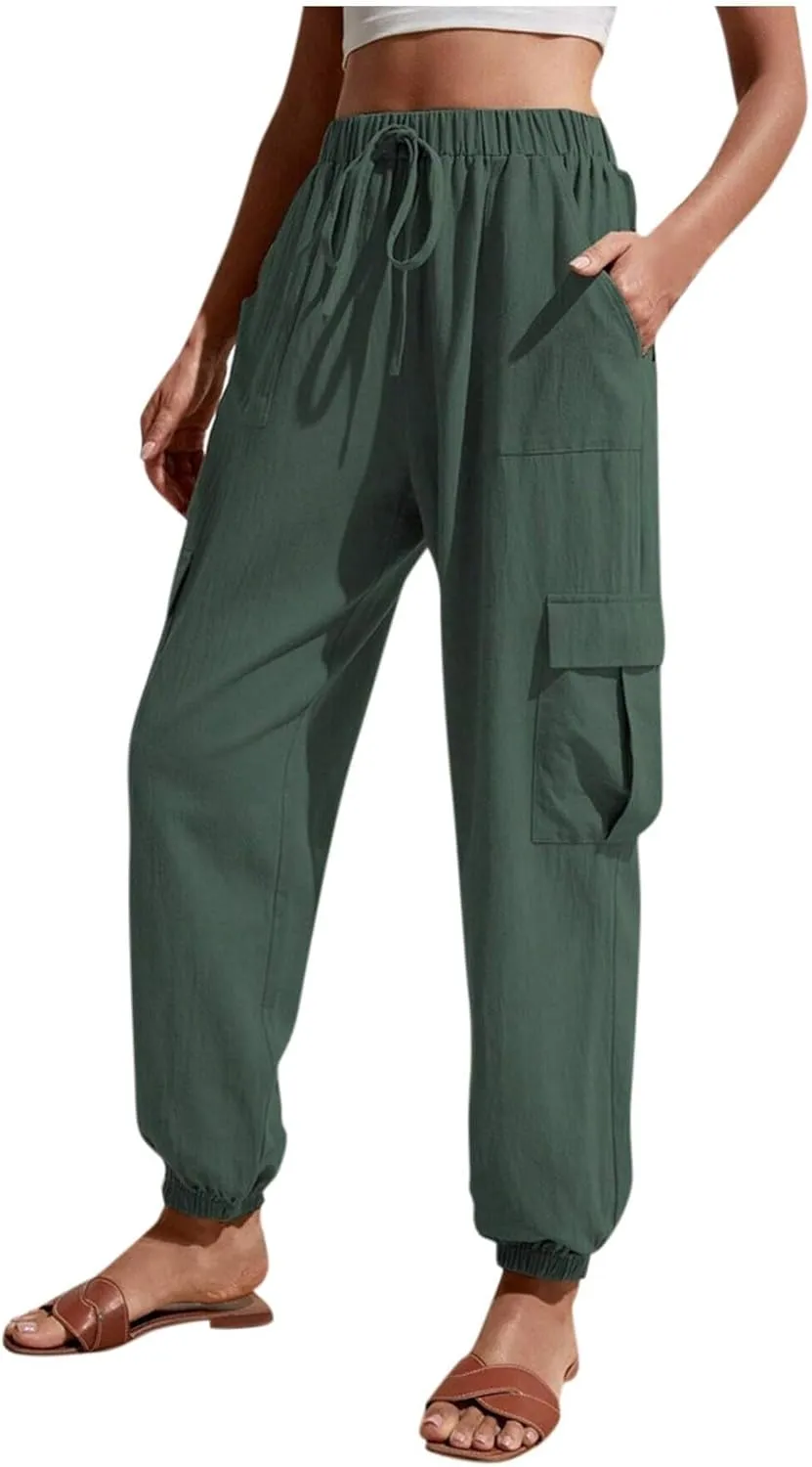 Womens Pants Jogger Pants Loose Fit Hiking Running Sweatpants Casual Baggy Workout Trousers with Pocket 2025