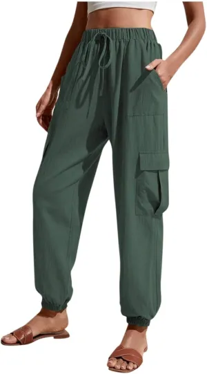 Womens Pants Jogger Pants Loose Fit Hiking Running Sweatpants Casual Baggy Workout Trousers with Pocket 2025