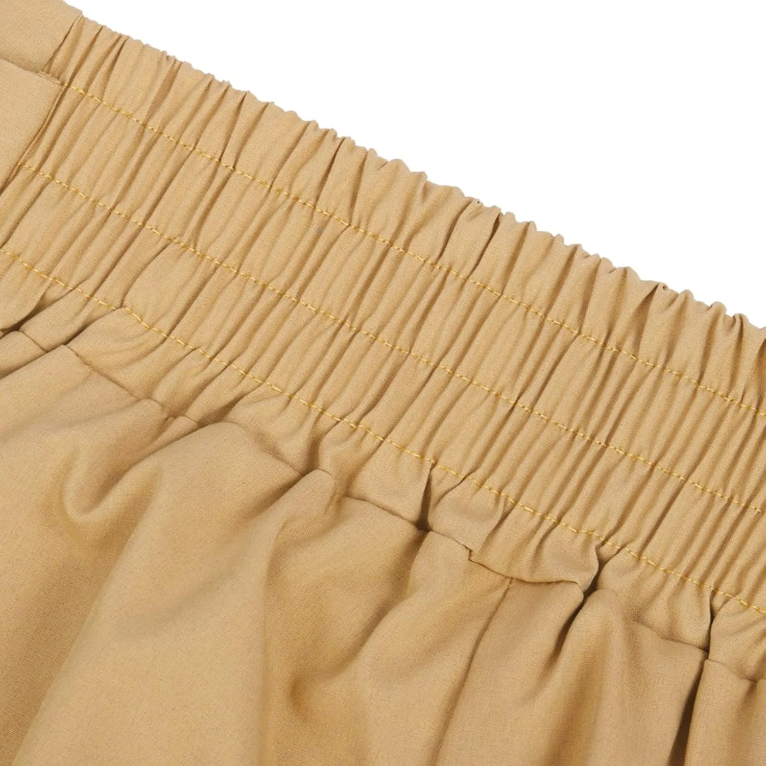 Women's Paper Bag Waist Pants Slim Fit Casual Office Pencil Trousers Elastic High Waist Bow-Knot Slacks with Pockets
