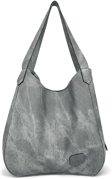 Womens Tote Bag,Vintage Large Capacity Pu Shoulder Bags Fashion Retro Hobo Handbags Purse