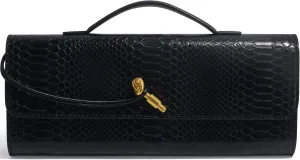 Woven Clutch Purses for Women, Formal Satchel Leather Evening Bag Shoulder Handbag