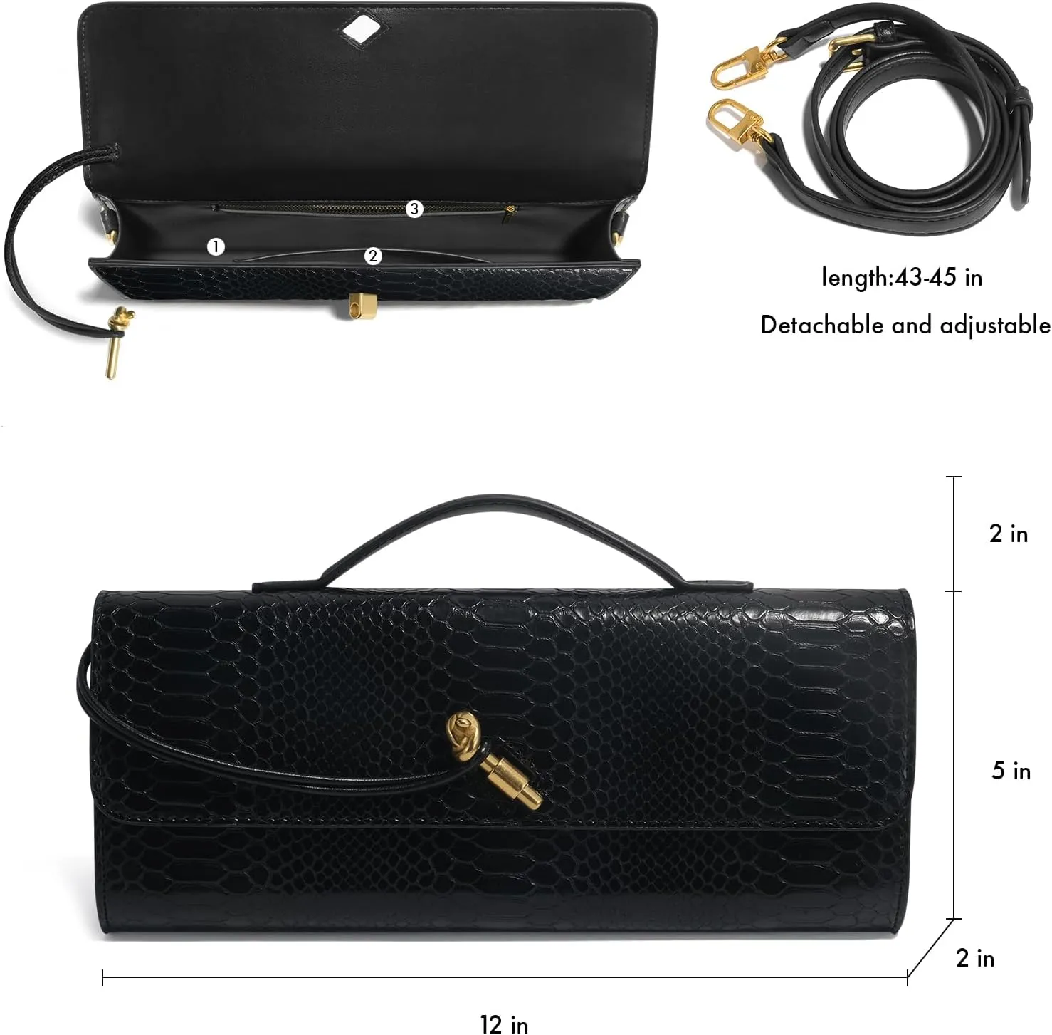 Woven Clutch Purses for Women, Formal Satchel Leather Evening Bag Shoulder Handbag