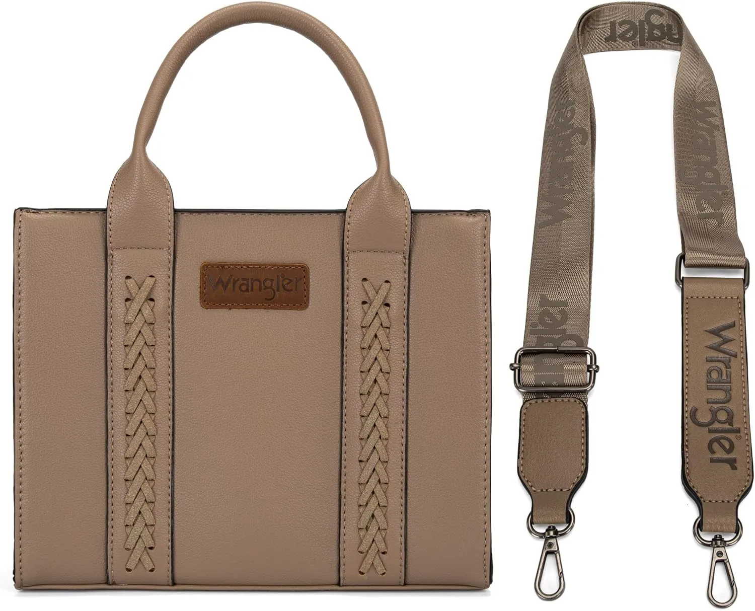 Wrangler Purse Medium Tote Bags for Women with Card Holder Wallet Satchel Top-handle Handbags