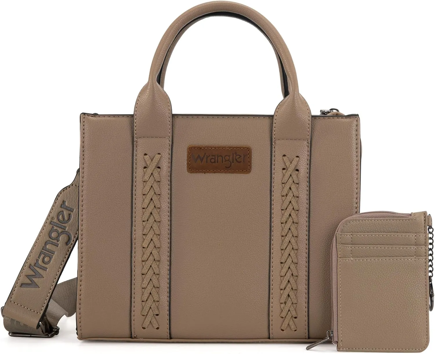 Wrangler Purse Medium Tote Bags for Women with Card Holder Wallet Satchel Top-handle Handbags