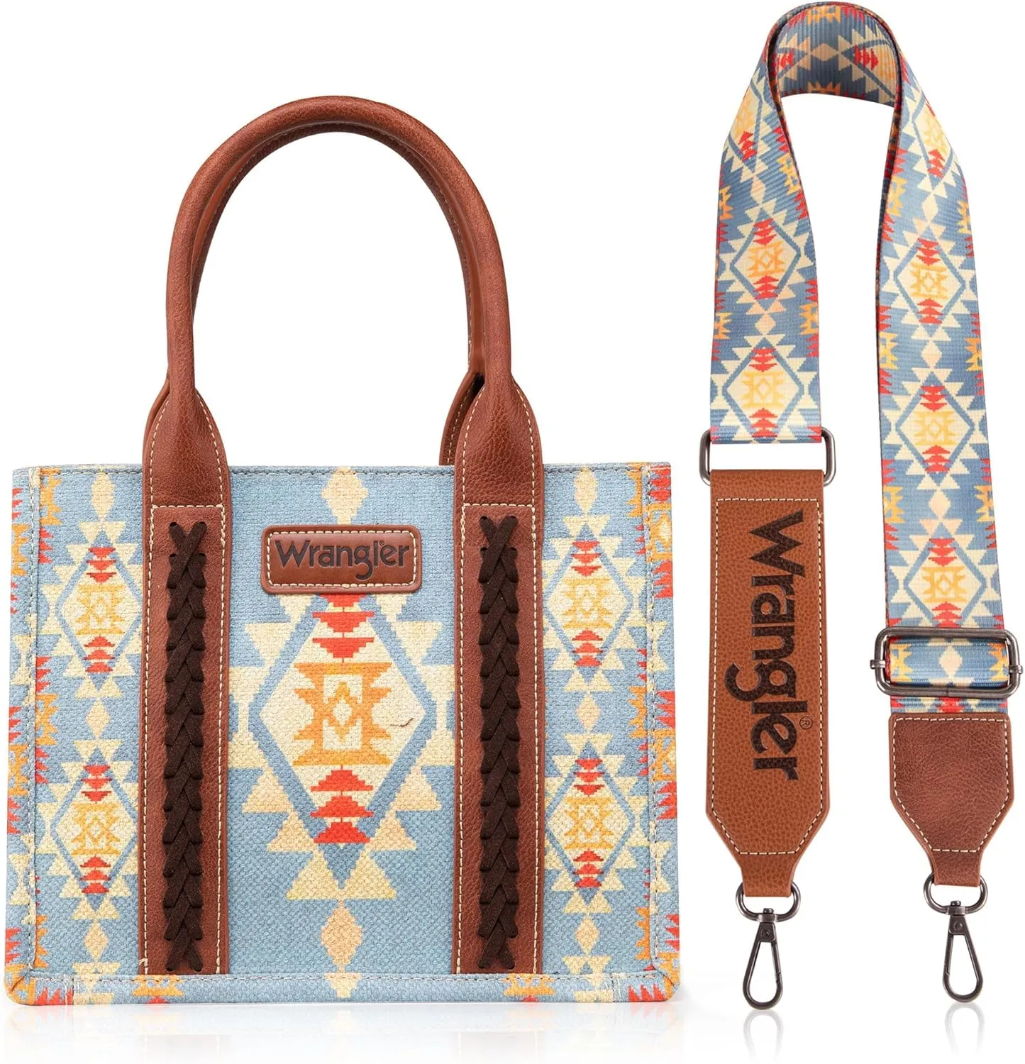 Wrangler Tote Bag for Women Western Purse and Aztec Satchel Handbag