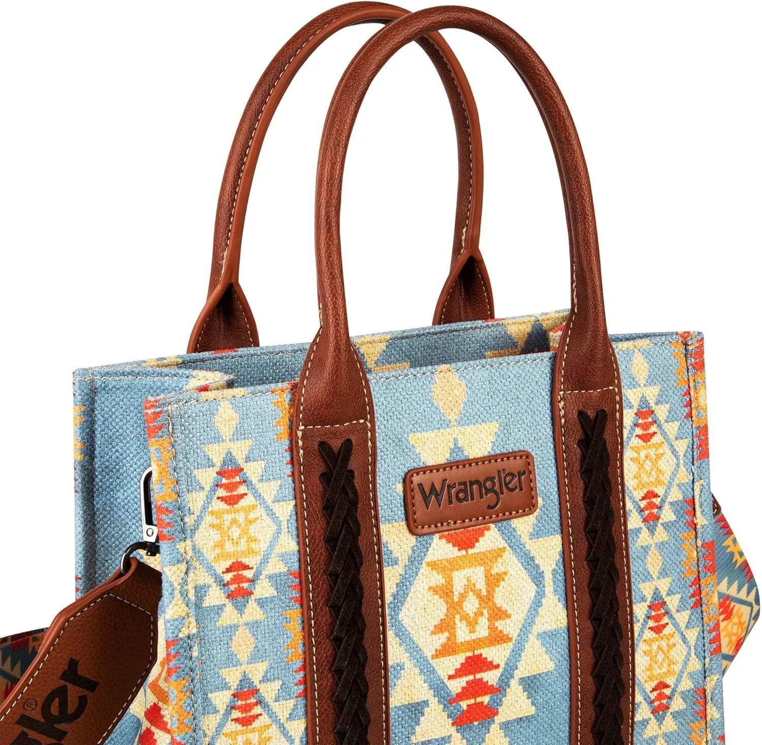 Wrangler Tote Bag for Women Western Purse and Aztec Satchel Handbag