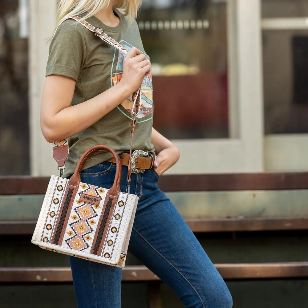 Wrangler Tote Bag for Women Western Purse and Aztec Satchel Handbag