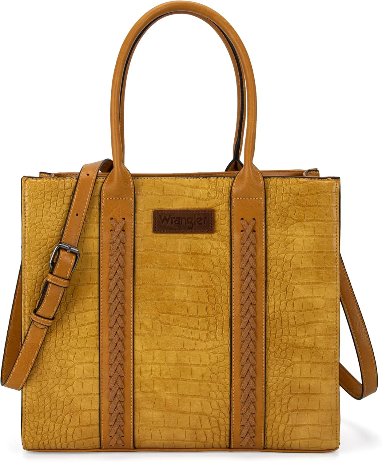Wrangler Women's Crossbody Satchel Purse with Adjustable Strap