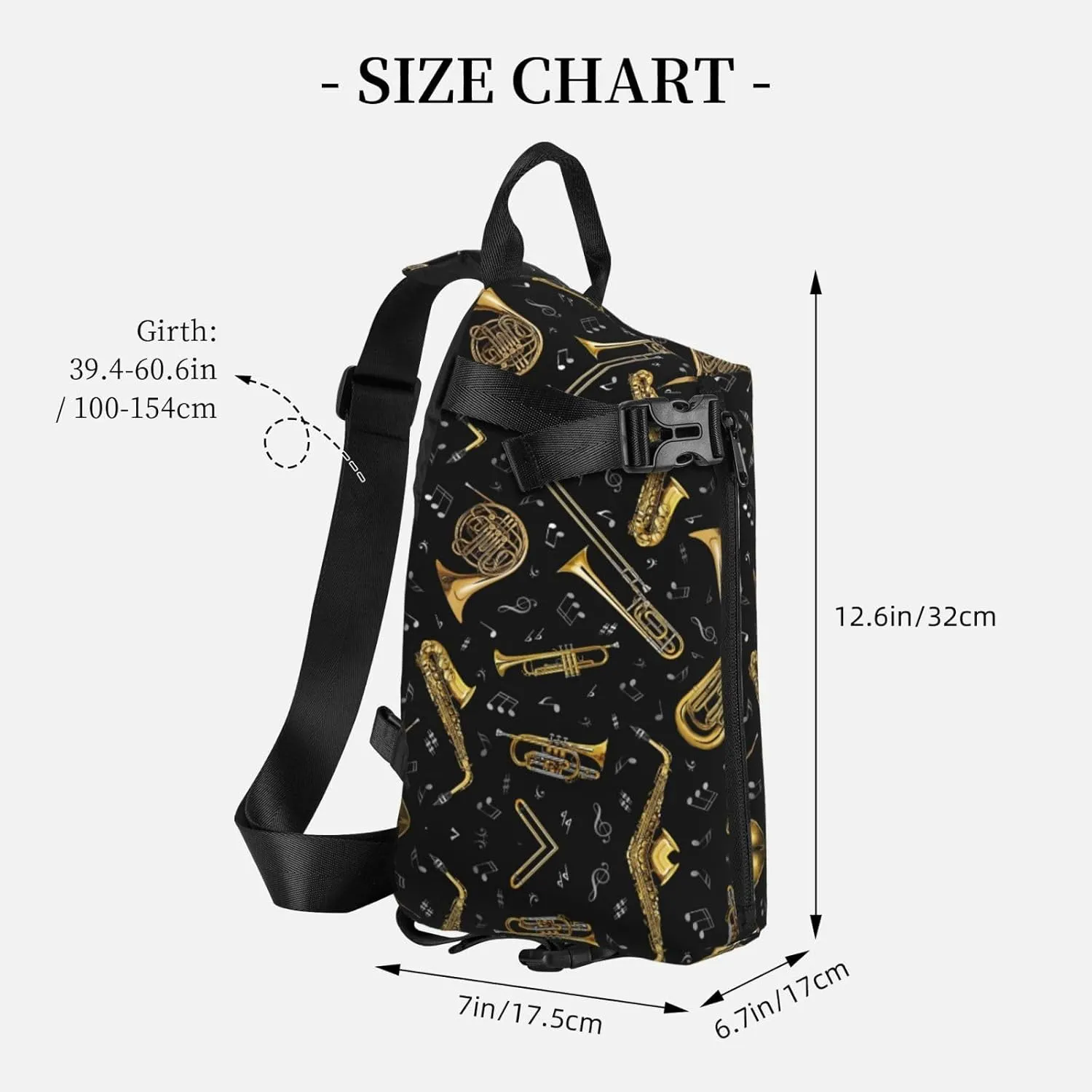 WURTON Marble Texture Copper Splatter Print Lightweight Adjustable Crossbody Backpack Daypack For Men,Women Sling Bag