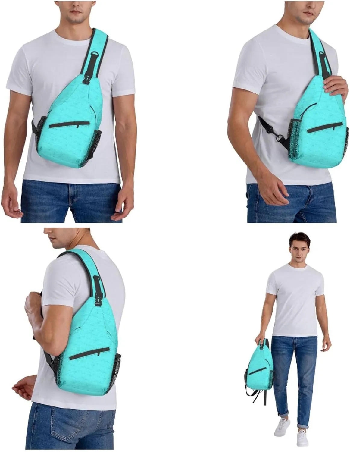 WURTON Programmer Programming Code Print Trendy Casual Daypack Versatile Crossbody Backpack Shoulder Bag Fashionable