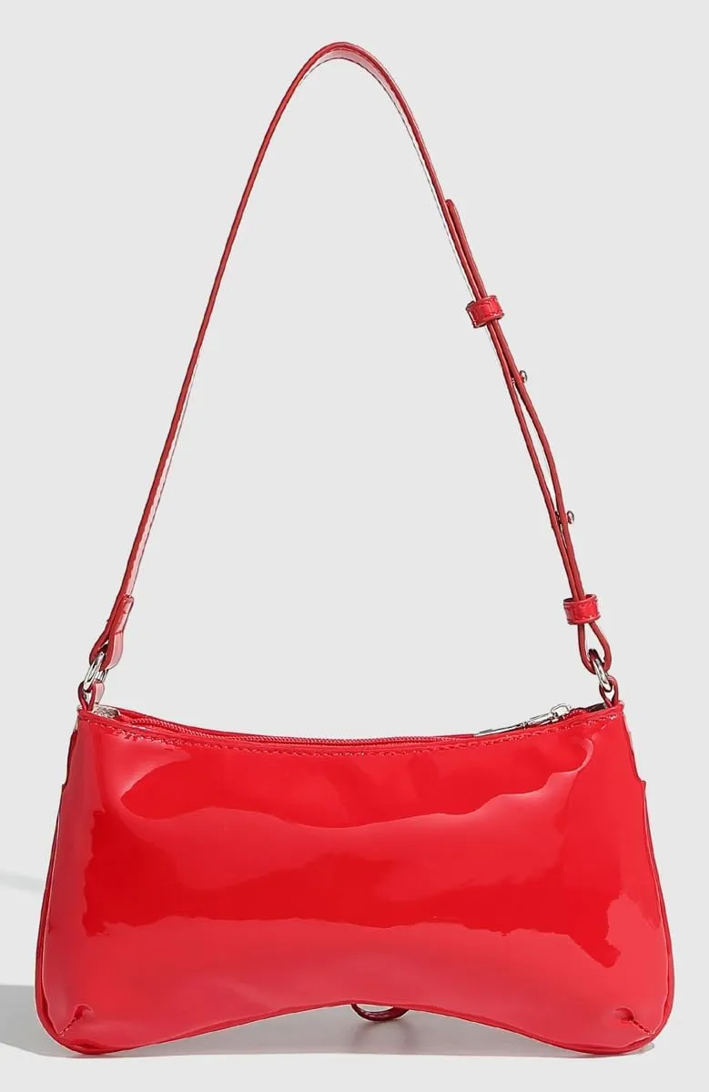 Y2k Crescent Hobo Bags Women 90s Trendy PU Leather Underarm Shoulder Bag Cute Bow-tie Crossbody Purse Retro Tote Handbag