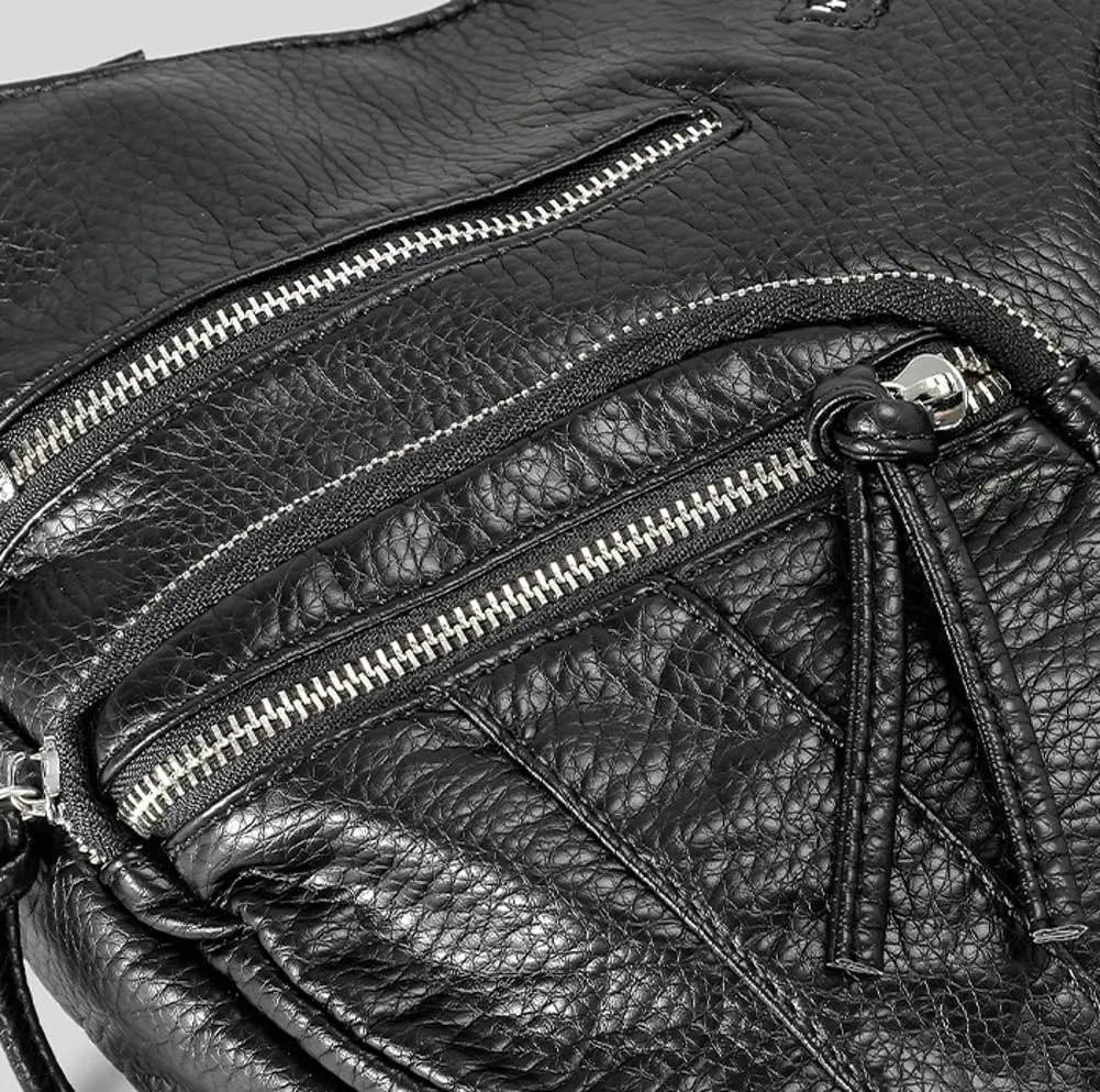 Y2k Crossbody Bags for Women Punk Hobo Bags for Women Vintage Satchel Handbag Large Messenger Bag Purse Carryall Trendy