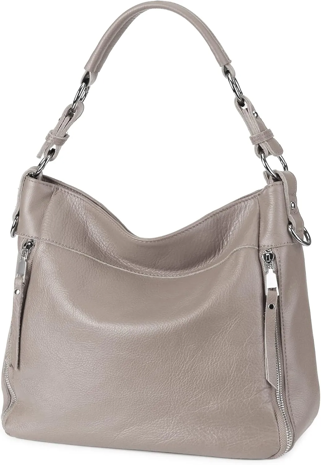 YALUXE Genuine Leather Shoulder Bags Stylish Hobo Handbags Purses Crossbody Bags for Women