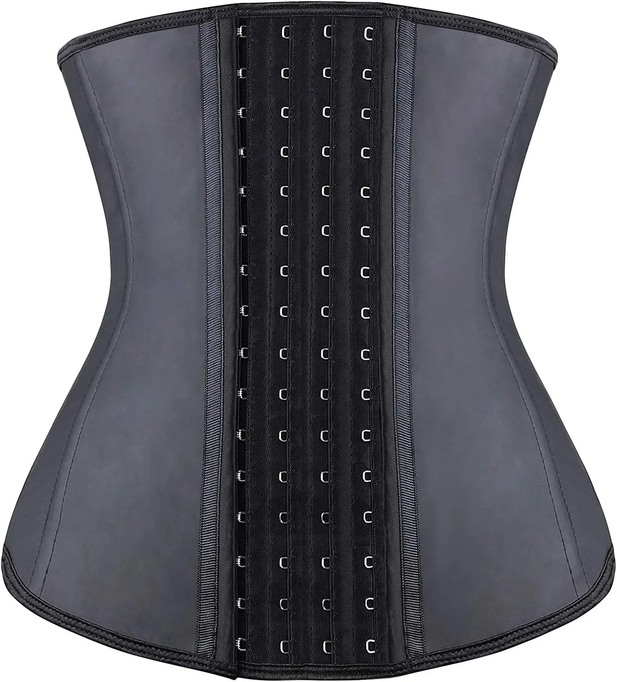 YIANNA Waist Trainer for Women Latex Underbust Waist Corsets Cincher Hourglass Body Shaper 4 Hooks