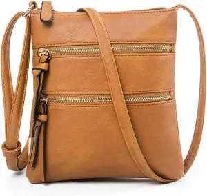 Yohora Crossbody Purse for Women Small Shoulder Bag Sling Handbag Wallet Vintage Adjustable Tote Handbag Bag Faux Leather