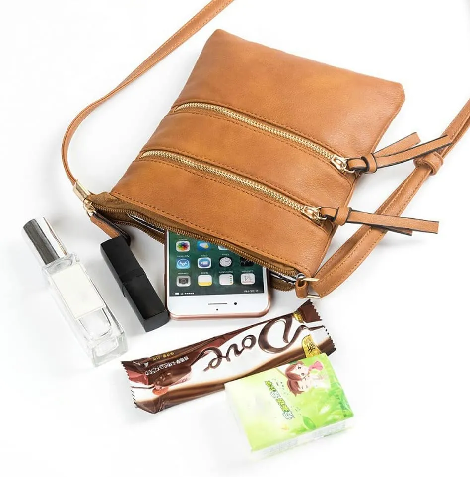 Yohora Crossbody Purse for Women Small Shoulder Bag Sling Handbag Wallet Vintage Adjustable Tote Handbag Bag Faux Leather