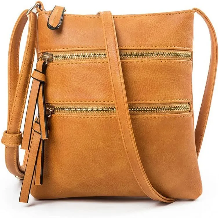 Yohora Crossbody Purse for Women Small Shoulder Bag Sling Handbag Wallet Vintage Adjustable Tote Handbag Bag Faux Leather