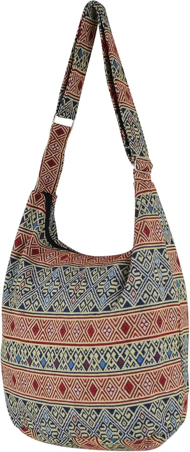Your Cozy Hobo Sling Bags For Women Crossbody Bag Thai Top Handmade Shoulder Bag with Adjustable Strap