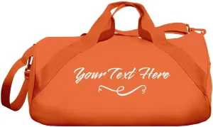 Your Custom Text Dance Bag: Barrel Duffel Bag