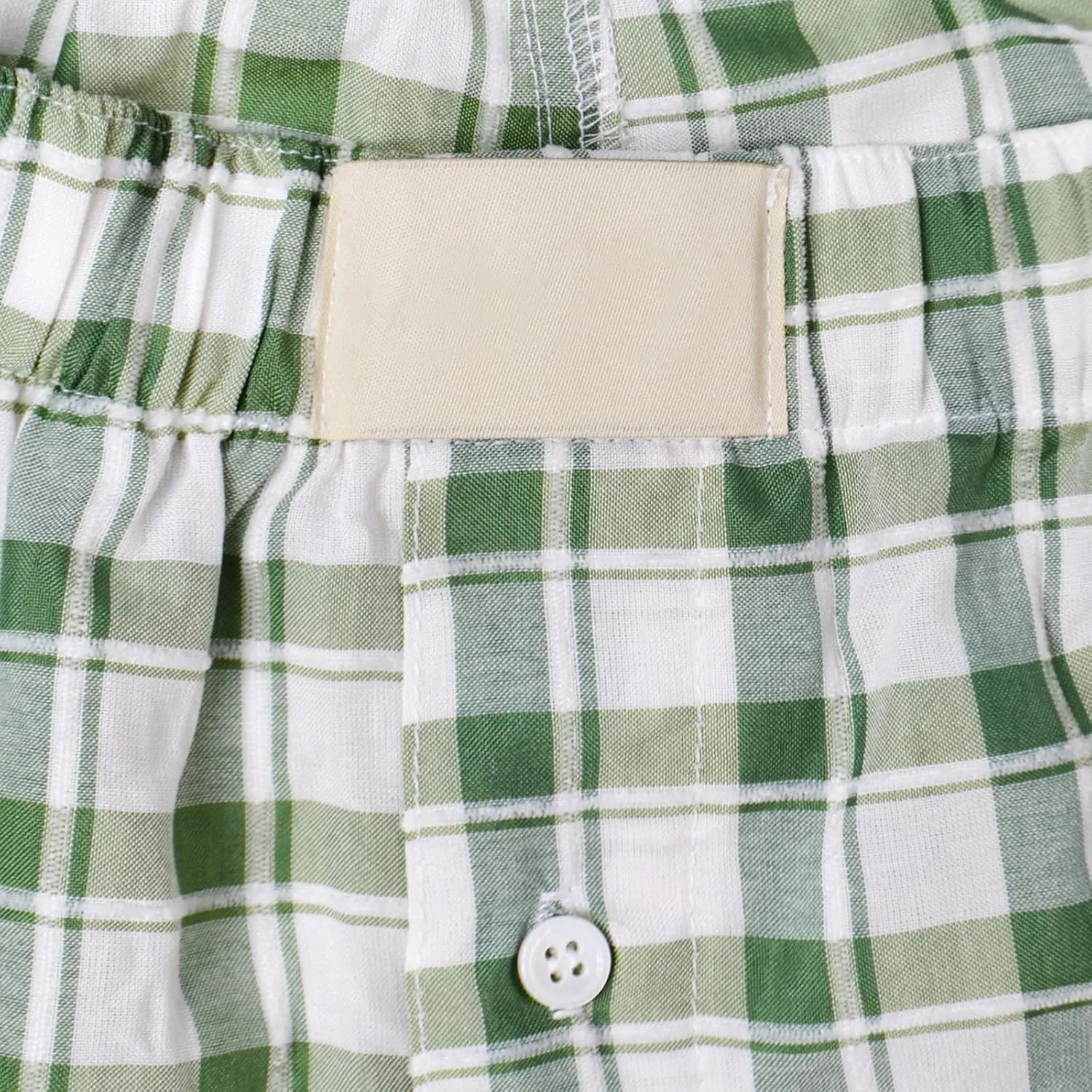 Yuemengxuan Y2k Plaid Shorts Baggy Boxer Shorts for Women Elastic Waist Casual Lounge Bottom Gingham Pajama Shorts Sleepwear