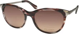 Zac Posen Johanna Cat Eye 100% Uv Protection Acetate Simple & Elegant American Fashion Designer Sunglasses [54-18-135, mauve]