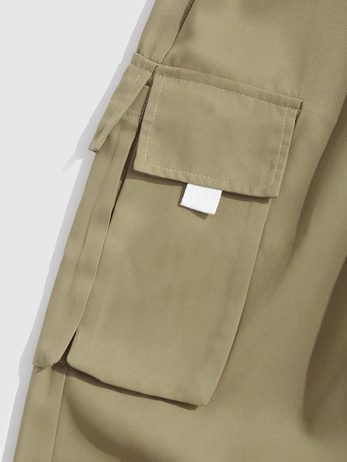 ZAFUL Men's Streetwear Cargo Pants with Flap Pockets & Drawstring Elastic Waist - Casual & Techwear Joggers