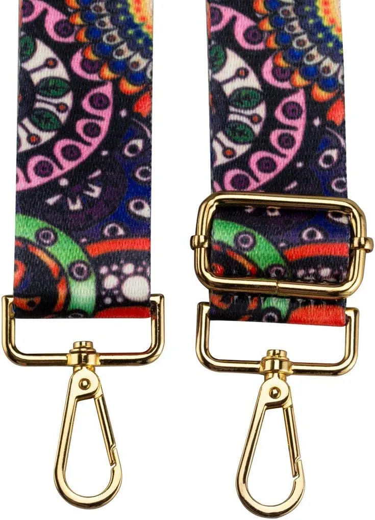 ZANQANO Crossbody Strap for Purses Replacement Adjustable Guitar Multicolor Style Handbag Straps