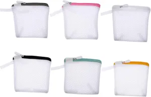 Zerodeko 6pcs Laundry Bag Underwear Washing Machine Travel Wash Bag Travel Set Mesh Washing Bags Fine Mesh Wash Bag Bras Laundry Bags Sandwich Mesh Bras Washing Bag Foldable Wash Bag Zipper
