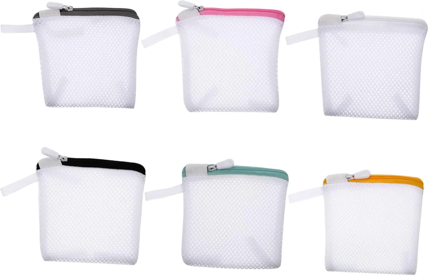 Zerodeko 6pcs Laundry Bag Underwear Washing Machine Travel Wash Bag Travel Set Mesh Washing Bags Fine Mesh Wash Bag Bras Laundry Bags Sandwich Mesh Bras Washing Bag Foldable Wash Bag Zipper