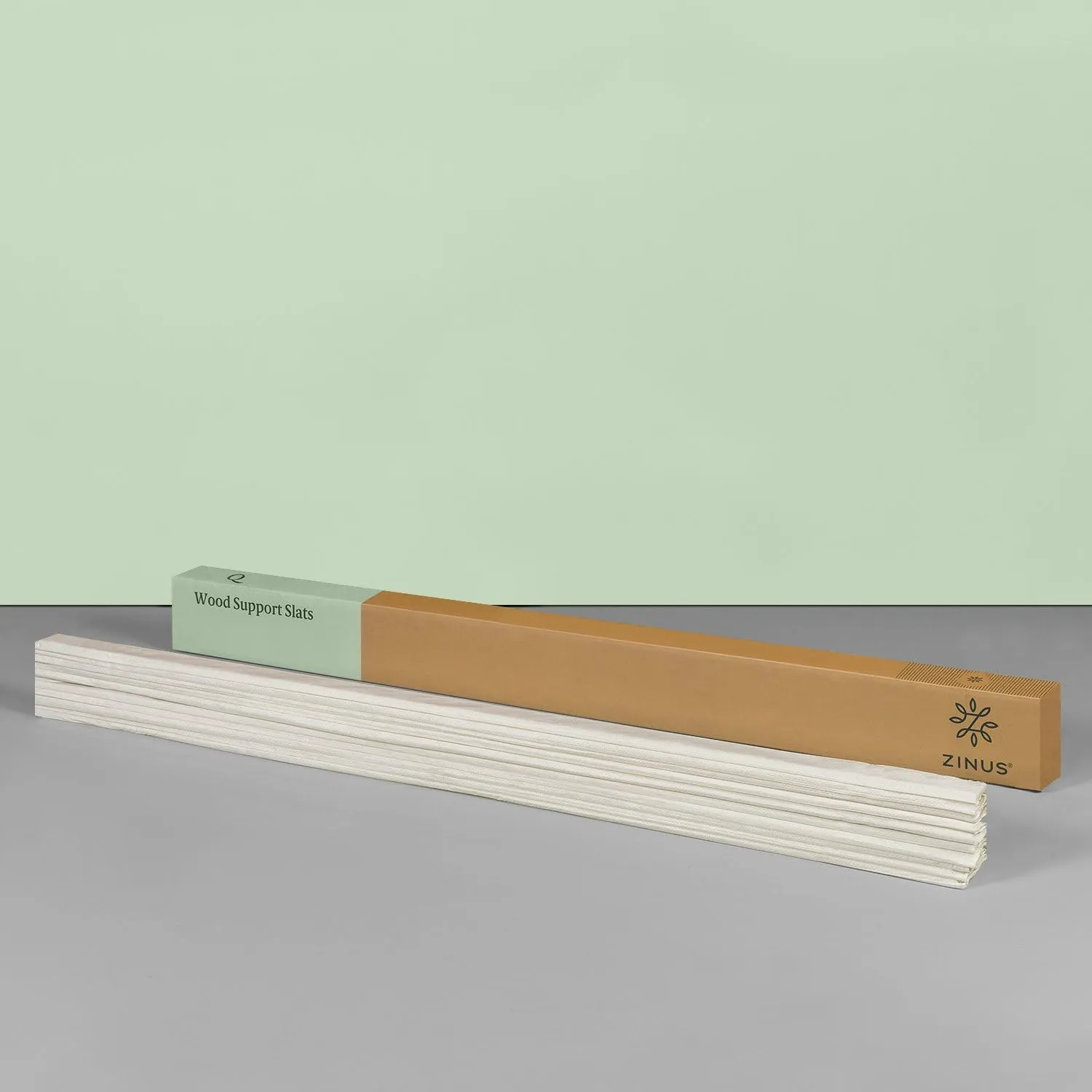 ZINUS Compack Fabric Covered Wood Slats, Bunkie Board, Box Spring Replacement, Natural, King