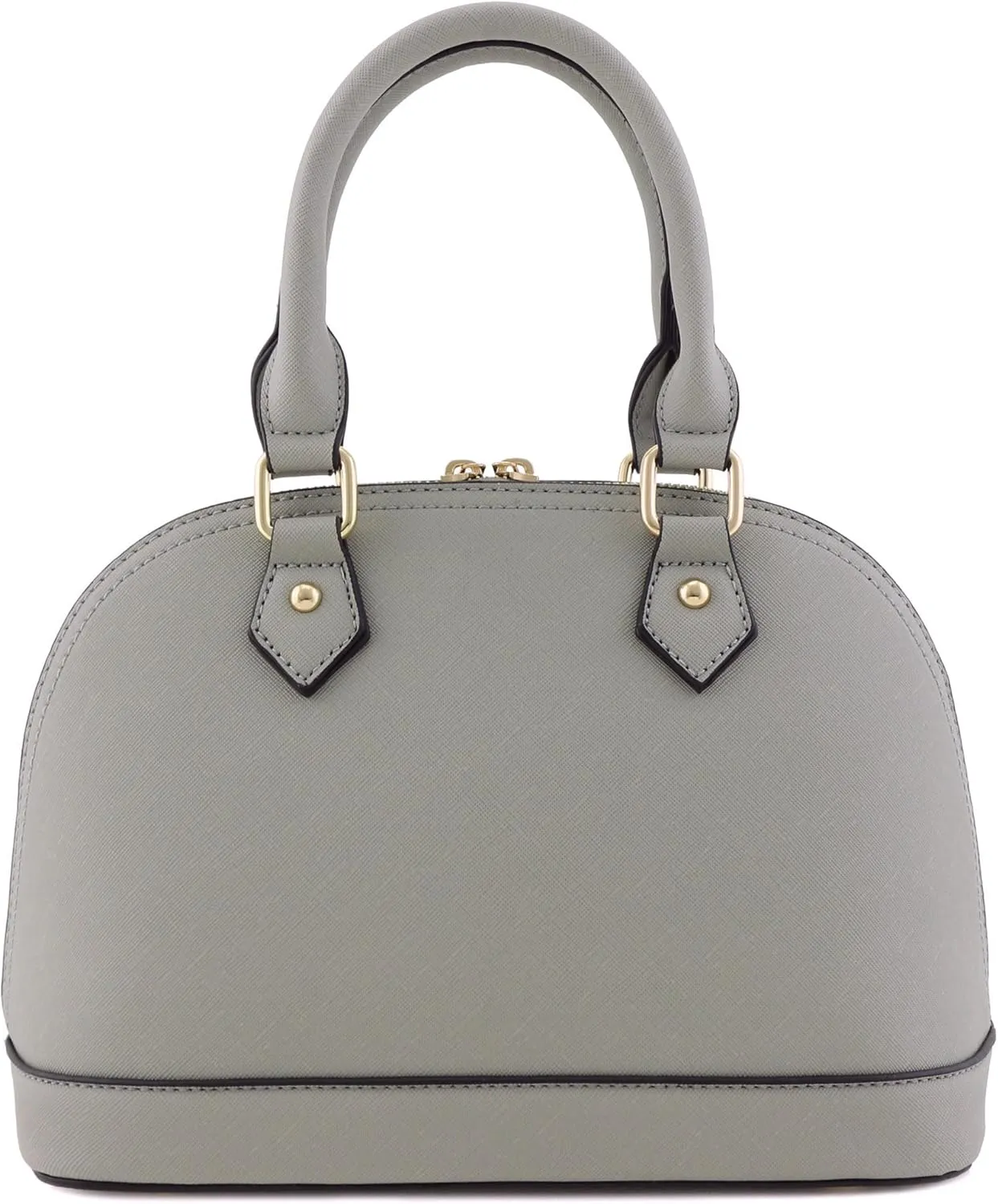 Zip-Around Saffiano Classic Dome Satchel