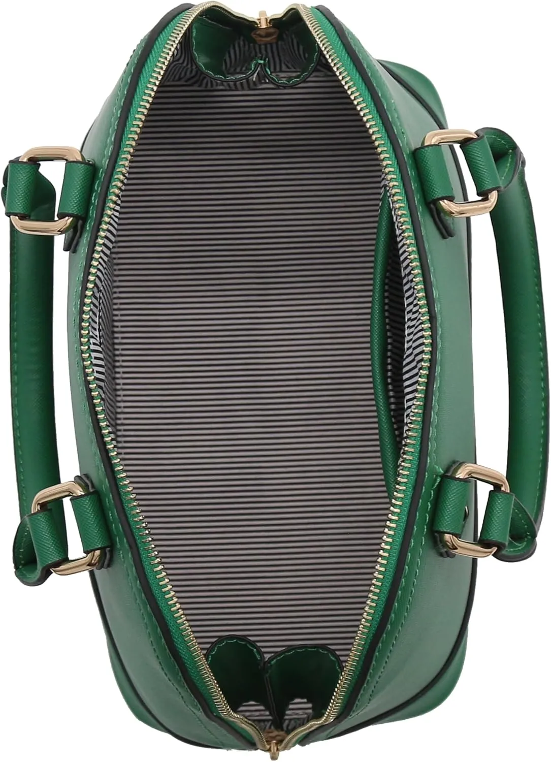 Zip-Around Saffiano Classic Dome Satchel