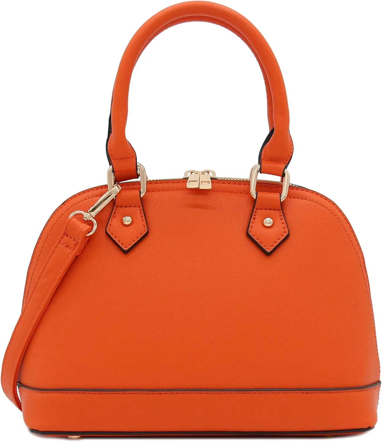 Zip-Around Saffiano Classic Dome Satchel