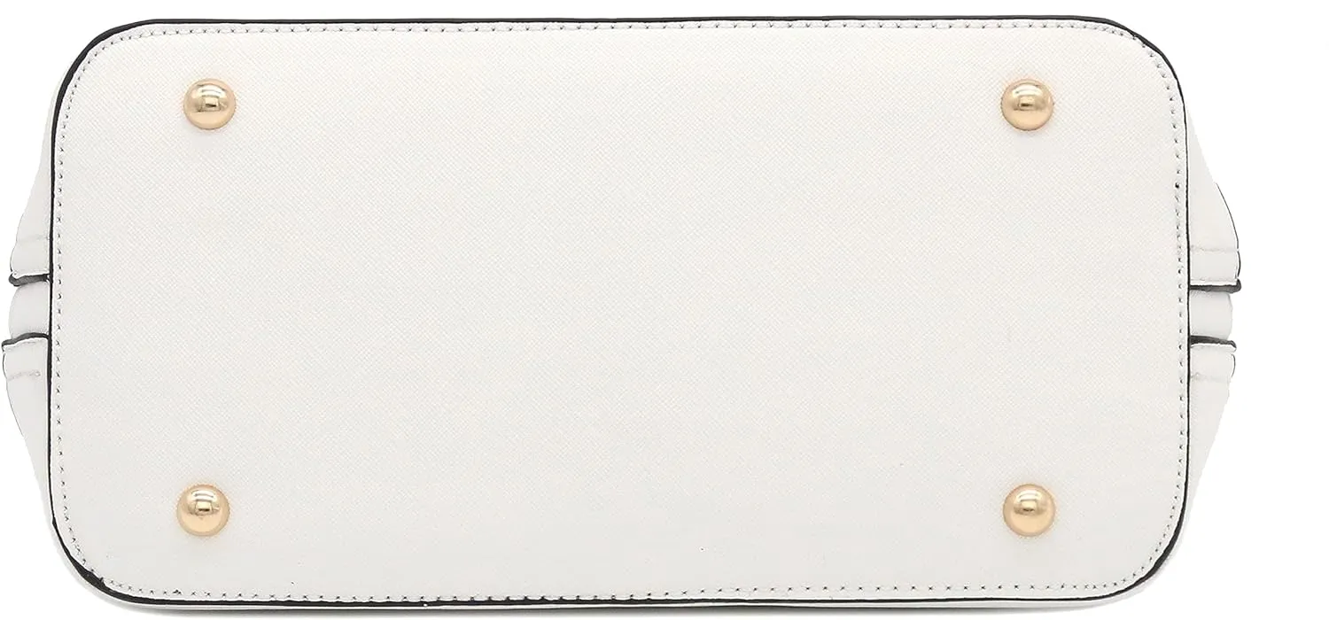 Zip-Around Saffiano Classic Dome Satchel