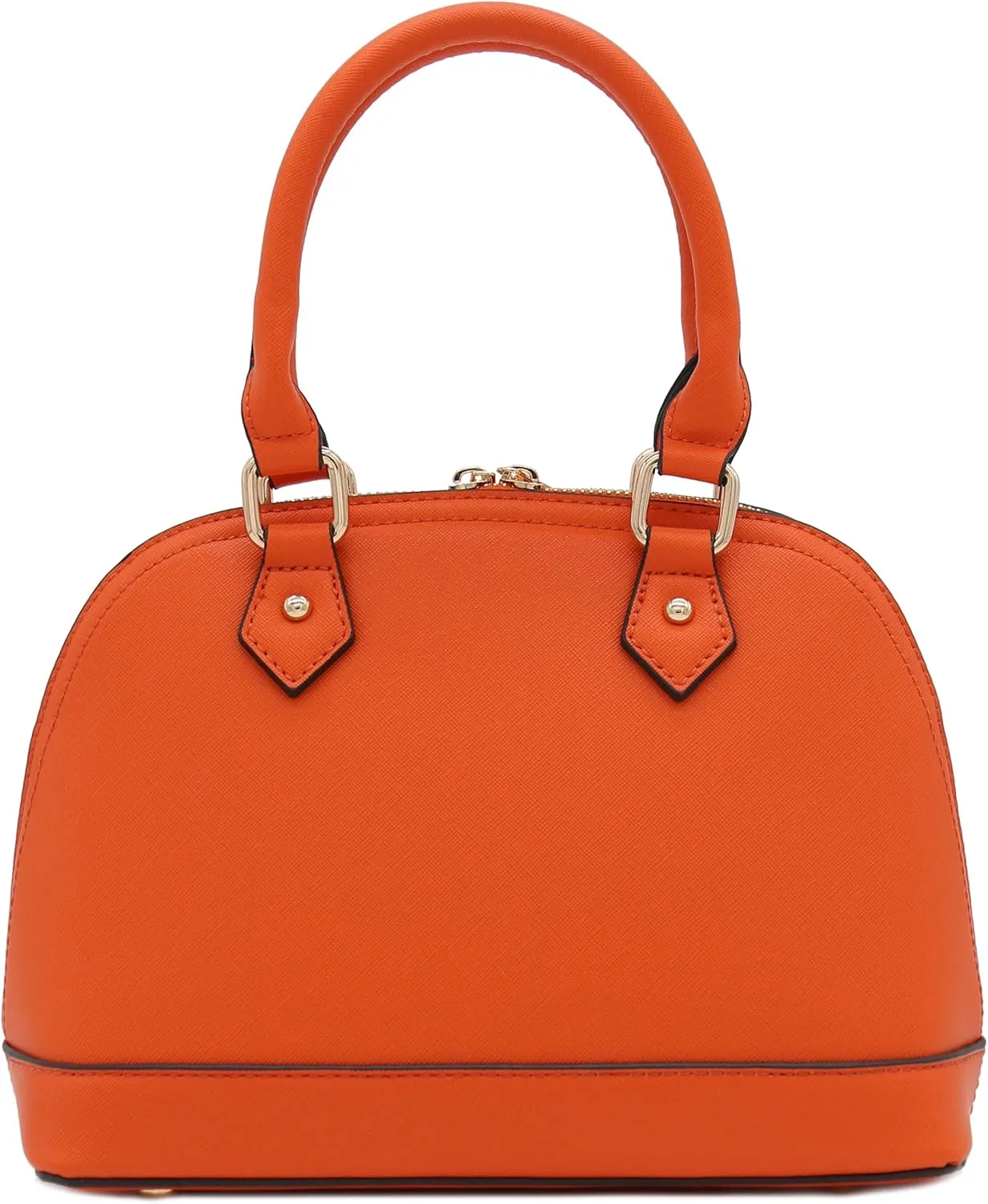 Zip-Around Saffiano Classic Dome Satchel
