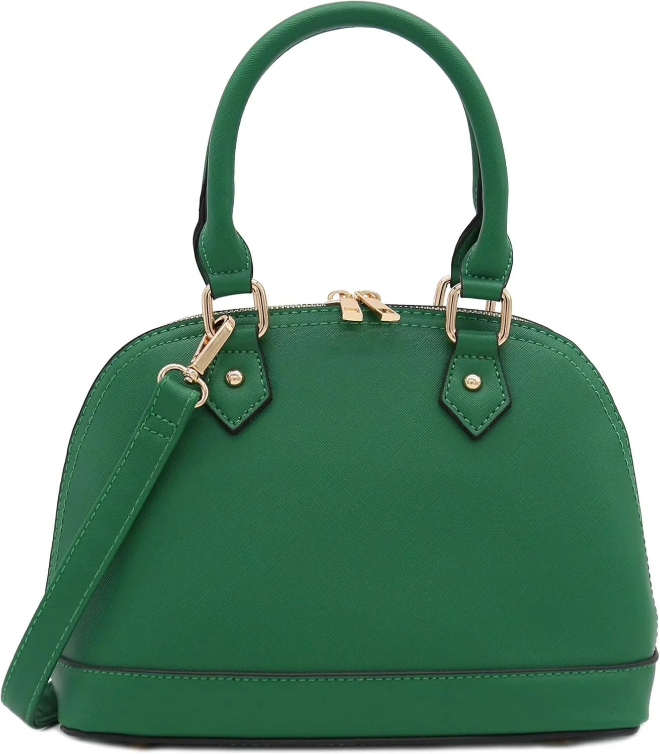 Zip-Around Saffiano Classic Dome Satchel
