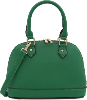 Zip-Around Saffiano Classic Dome Satchel