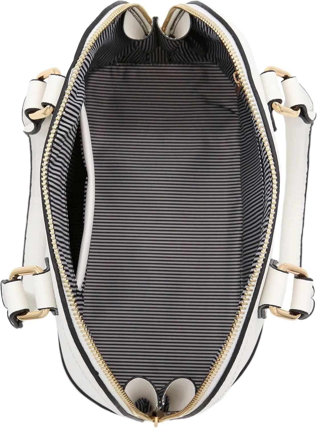 Zip-Around Saffiano Classic Dome Satchel