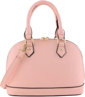 Zip-Around Saffiano Classic Dome Satchel
