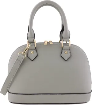 Zip-Around Saffiano Classic Dome Satchel
