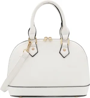 Zip-Around Saffiano Classic Dome Satchel