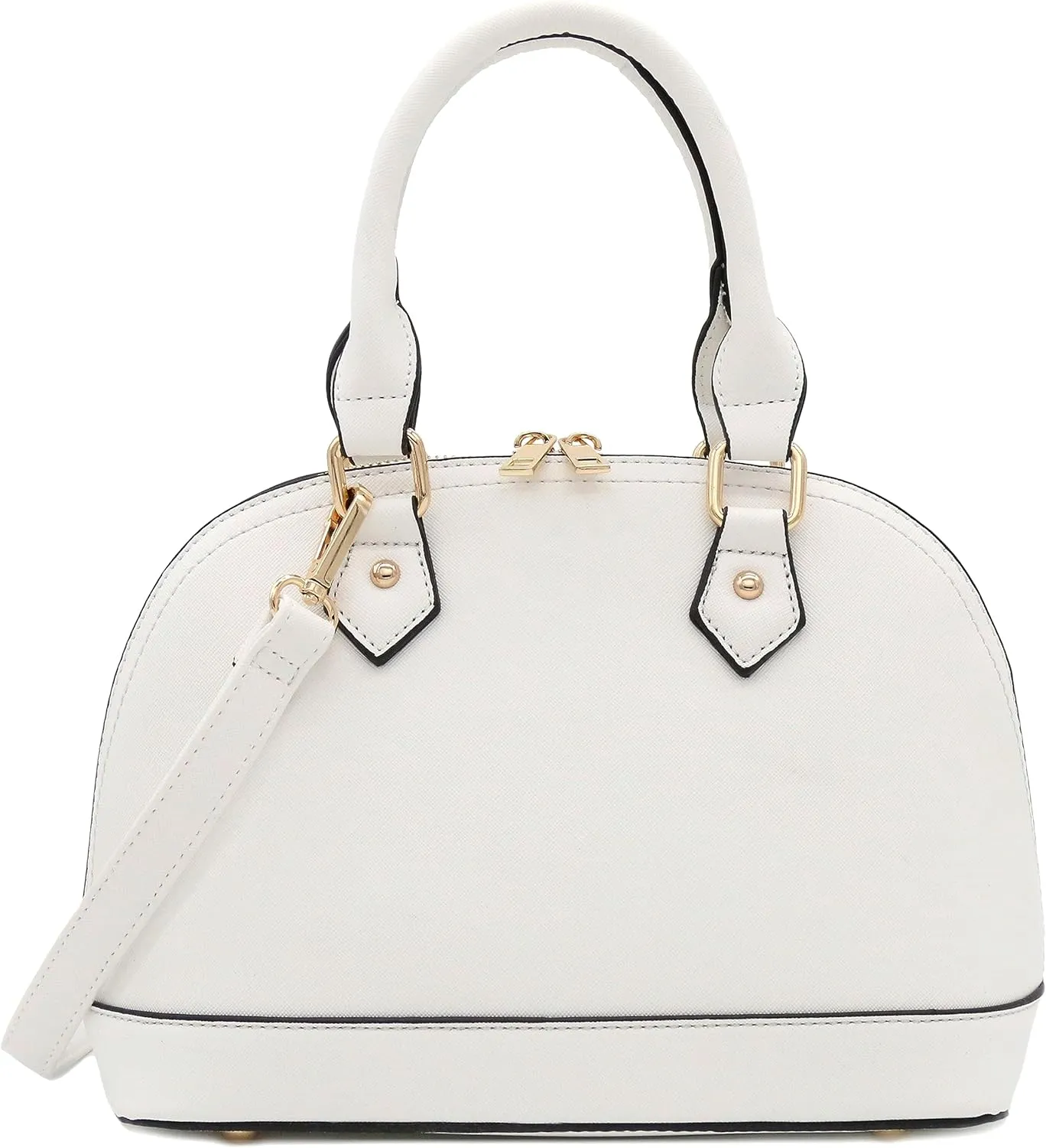 Zip-Around Saffiano Classic Dome Satchel