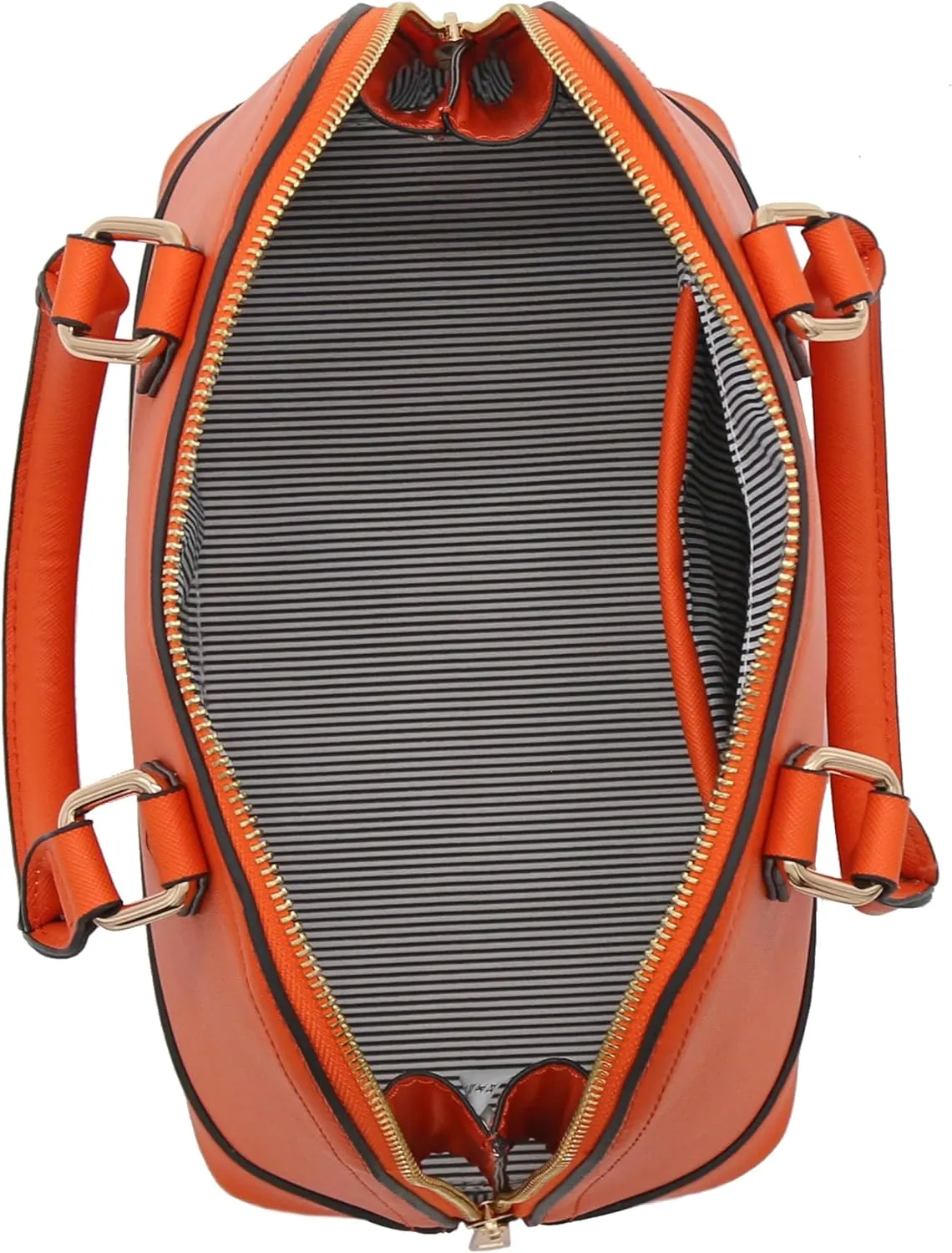 Zip-Around Saffiano Classic Dome Satchel