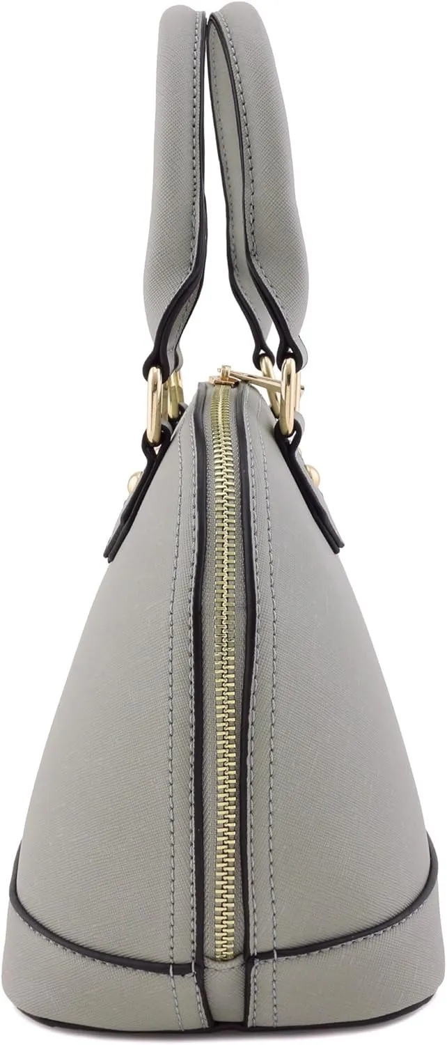Zip-Around Saffiano Classic Dome Satchel