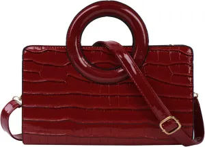 ZLMBAGUS Women Vintage Flap Tote Top Handle Satchel Handbags PU Leather Clutch Purse Shoulder Bag