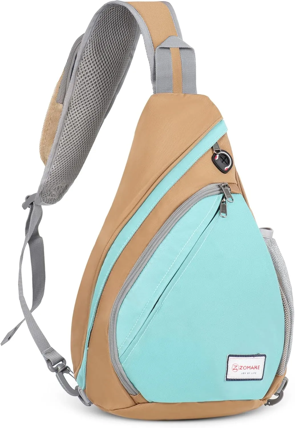 ZOMAKE Sling Bag for Women Men, Small Crossbody Sling Backpack, Mini Water Resistant Shoulder Bag
