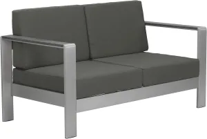 Zuo Modern - Cosmopolitan Sofa Gray - Modern - Seating - Aluminum, Foam, 100% Olefin - Outdoor - 30.7in Height